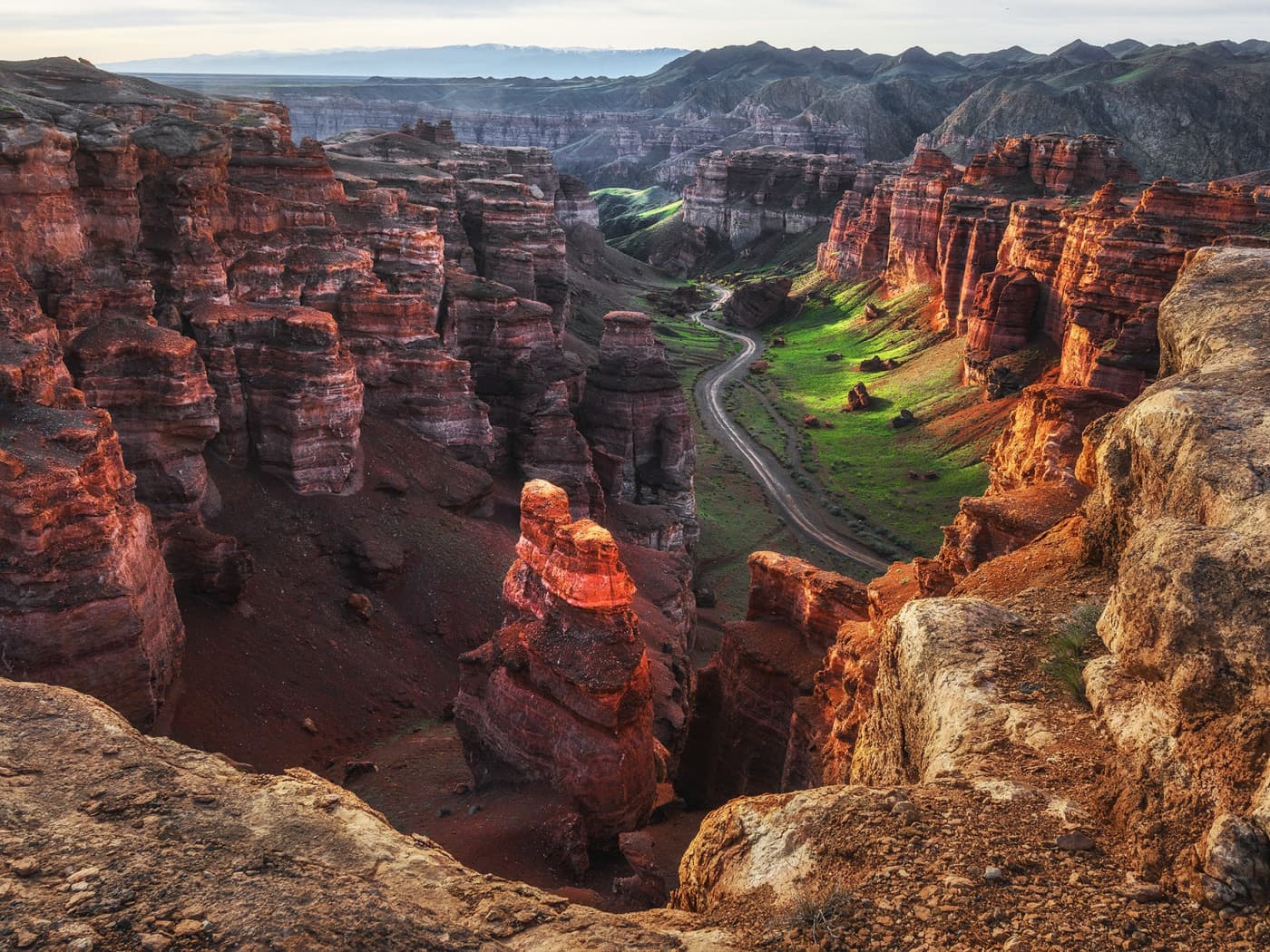 Charyn Canyon - green groves and ancient castles of Kazakhstan
