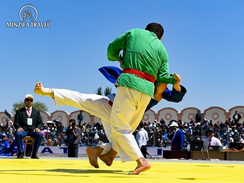 Kurash is a national competition in Uzbekistan