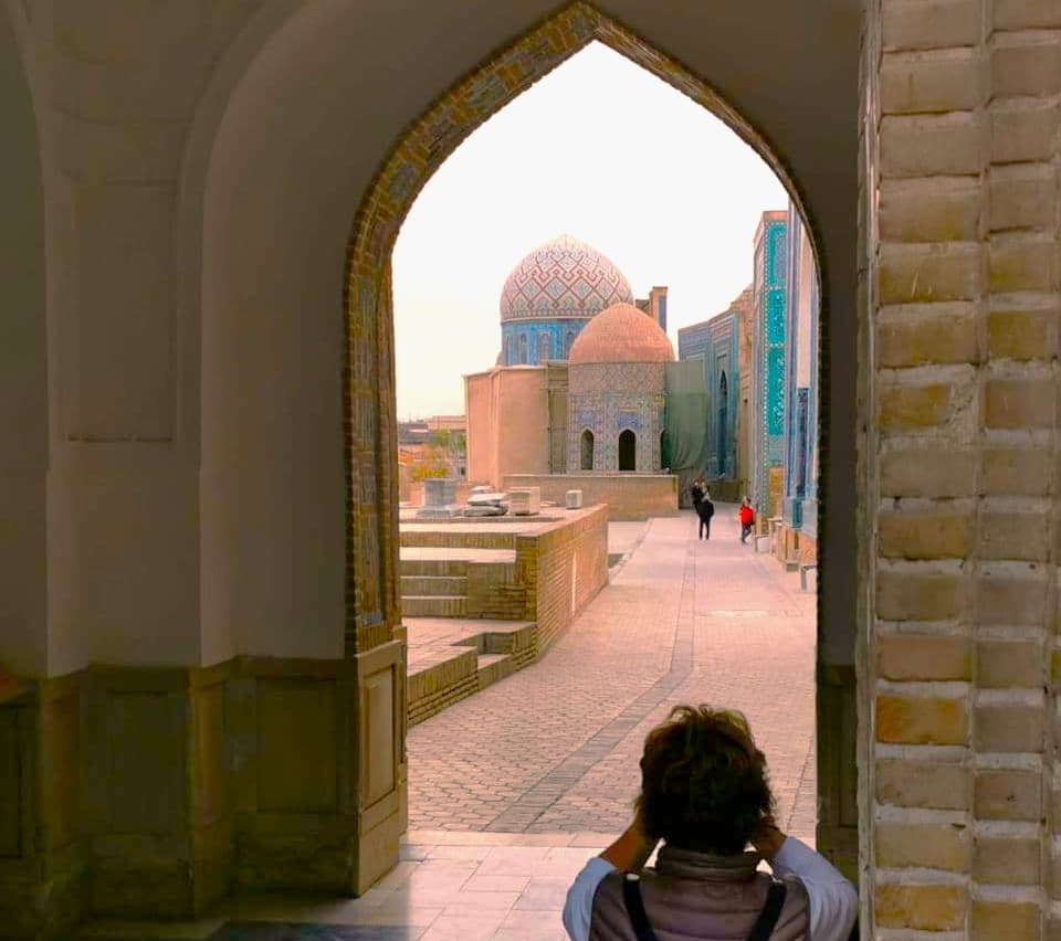 What places do tourists visit in Uzbekistan?
