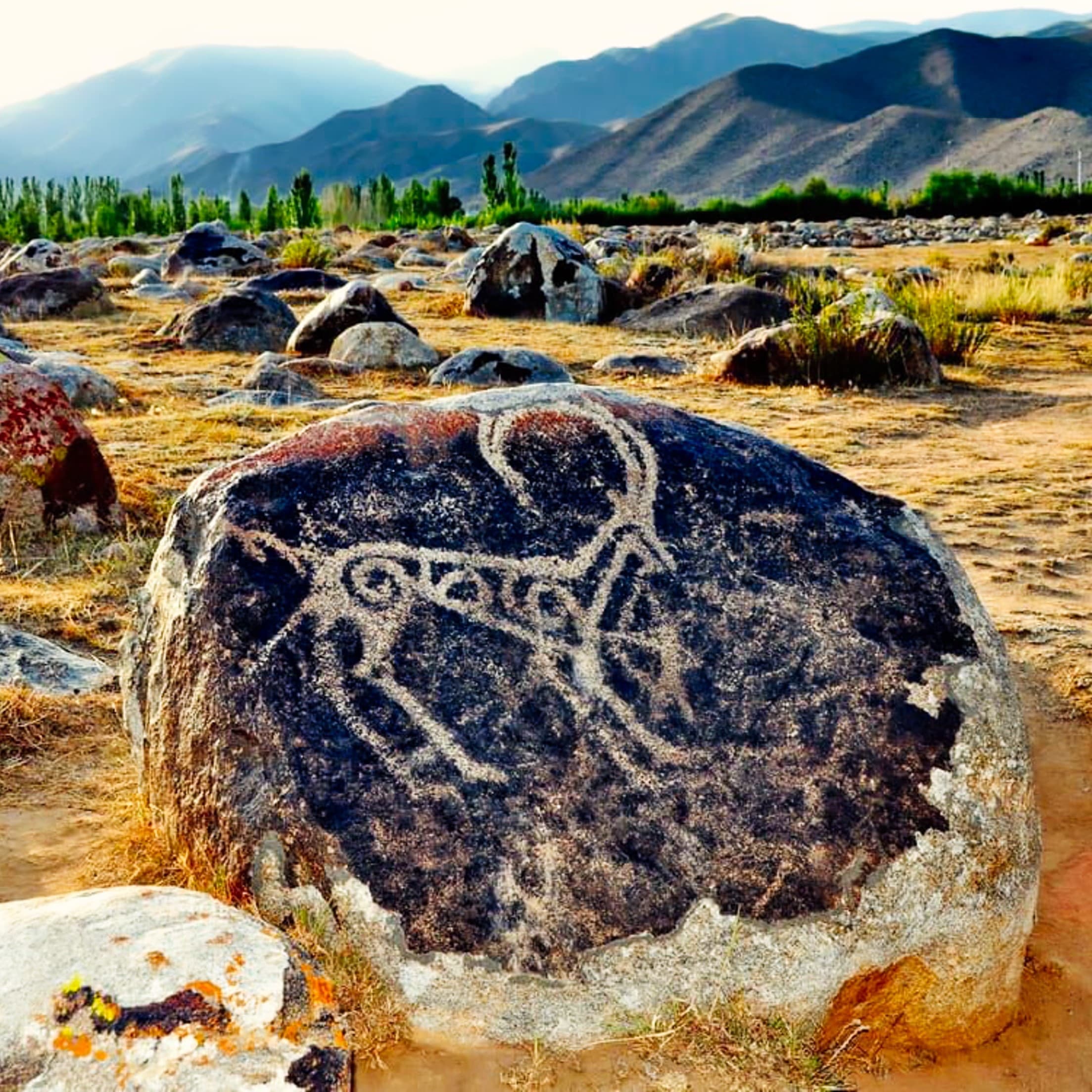 Journey to the Petroglyphs in Cholpon-Ata, Kyrgyzstan